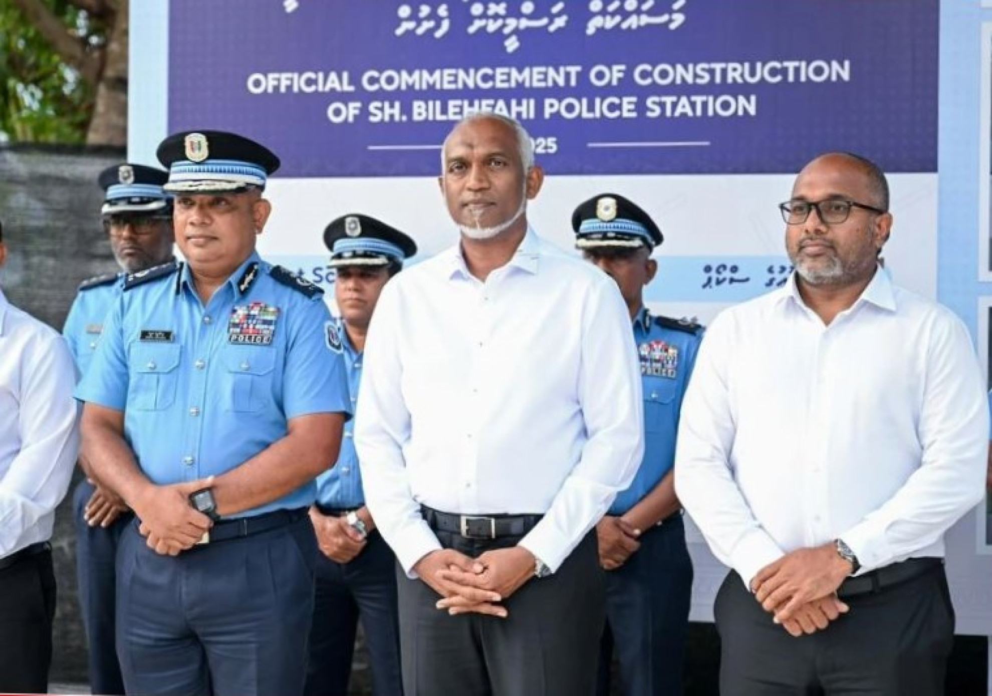 ށ. ބިލެއްފަހީގައި އިމާރާތްކުރާ ފުލުހުންގެ މަރުކަޒުގެ ބިންގާވެސް އަޅައިފި