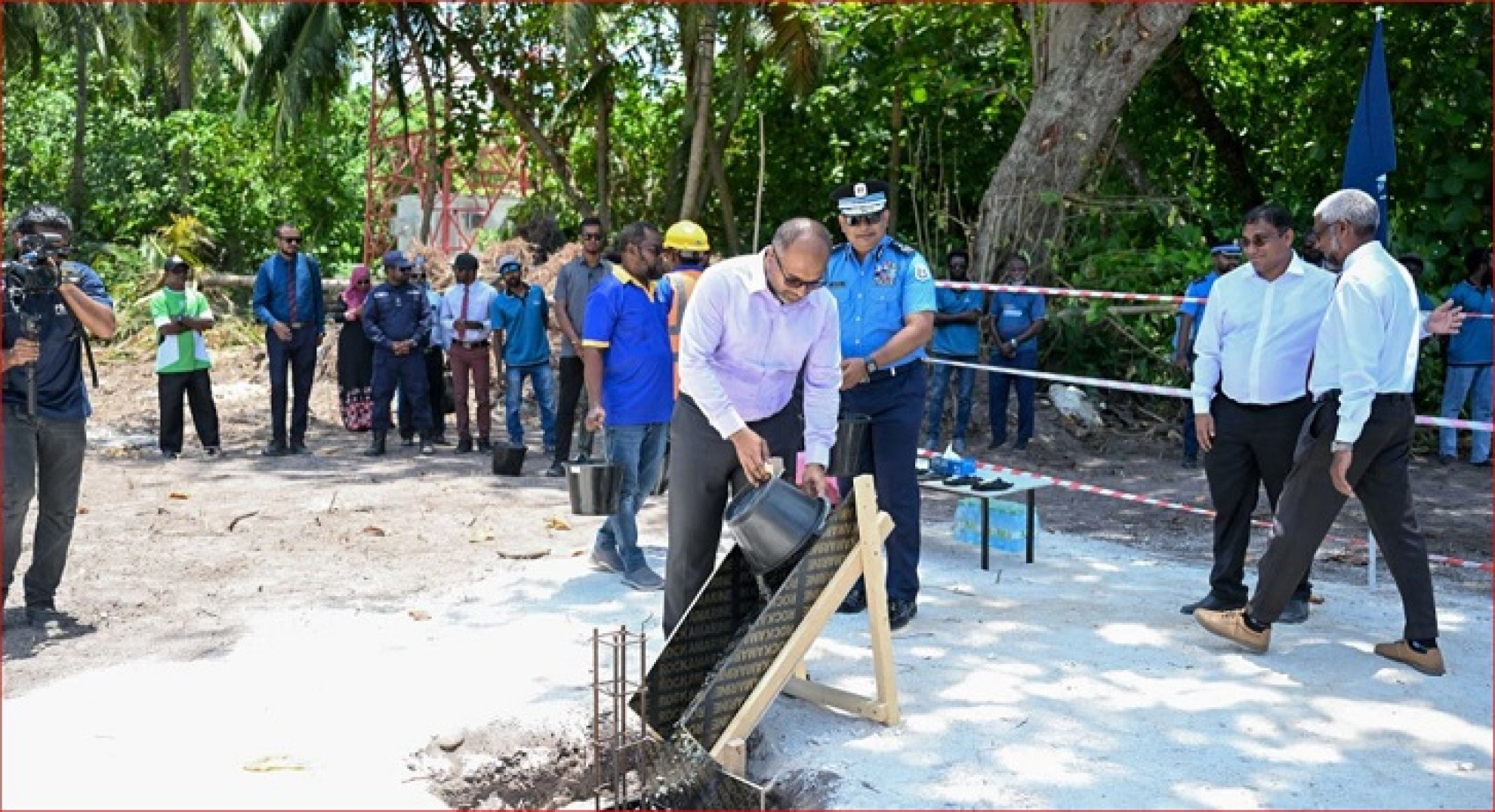 ހދ.ނައިވާދޫ ފުލުހުންގެ މަރުކަޒުގެ އަމަލީ މަސައްކަތް ފަށައިފި