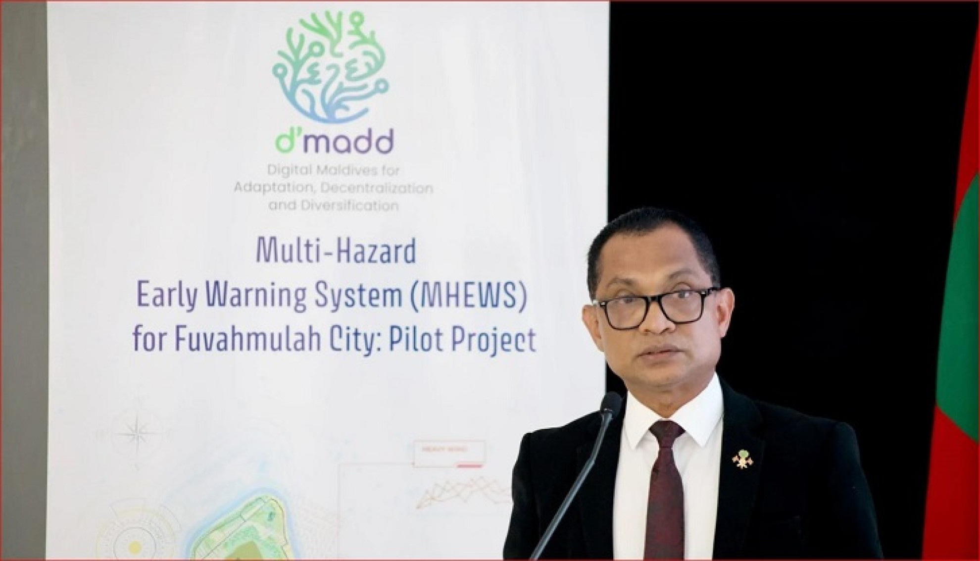 ރައީސްގެ ވަޢުދުފުޅު ފުއްދުމަށް މަލްޓި-ހަޒާޑް އަރލީ ވަރނިންގ ސިސްޓަމް މަޝްރޫޢު އިން އެހީތެރިވެދޭނެ: ސްޓޭޓް މިނިސްޓަރ