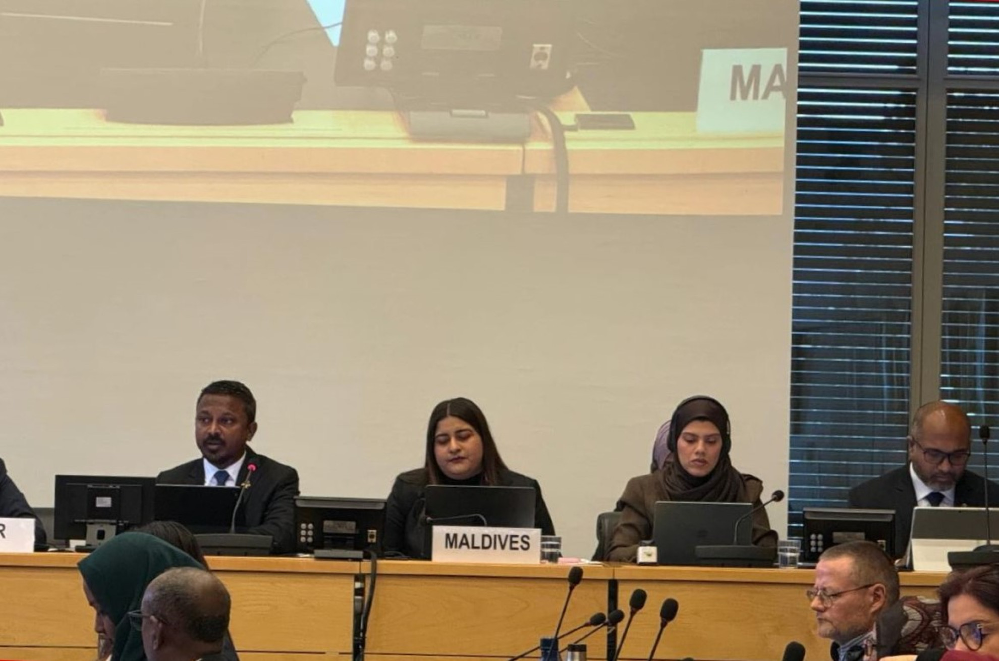 ކުޑަކުދިންގެ ޙައްޤުތަކާ ގުޅޭ ބައިނަލްއަޤްވާމީ މުޢާހަދާގެ ރިވިއުގައި ވަޒީރު އިޙްސާން ބައިވެރިވެވަޑައިގެންފި