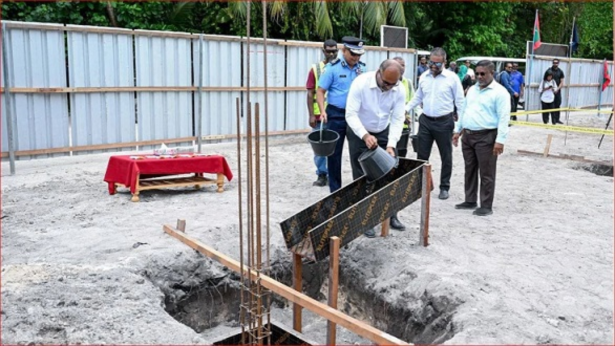 ތޮއްޑޫގައި ގާއިމްކުރާ ފުލުހުންގެ މަރުކަޒުގެ ބިންގާއަޅައިފި
